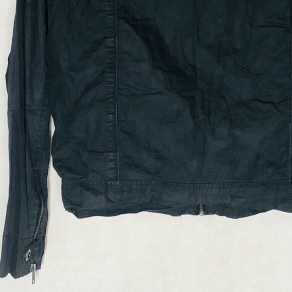 Black Jack jacket black zip up with pockets size small length 23" bust 16" READ - Picture 9 of 10